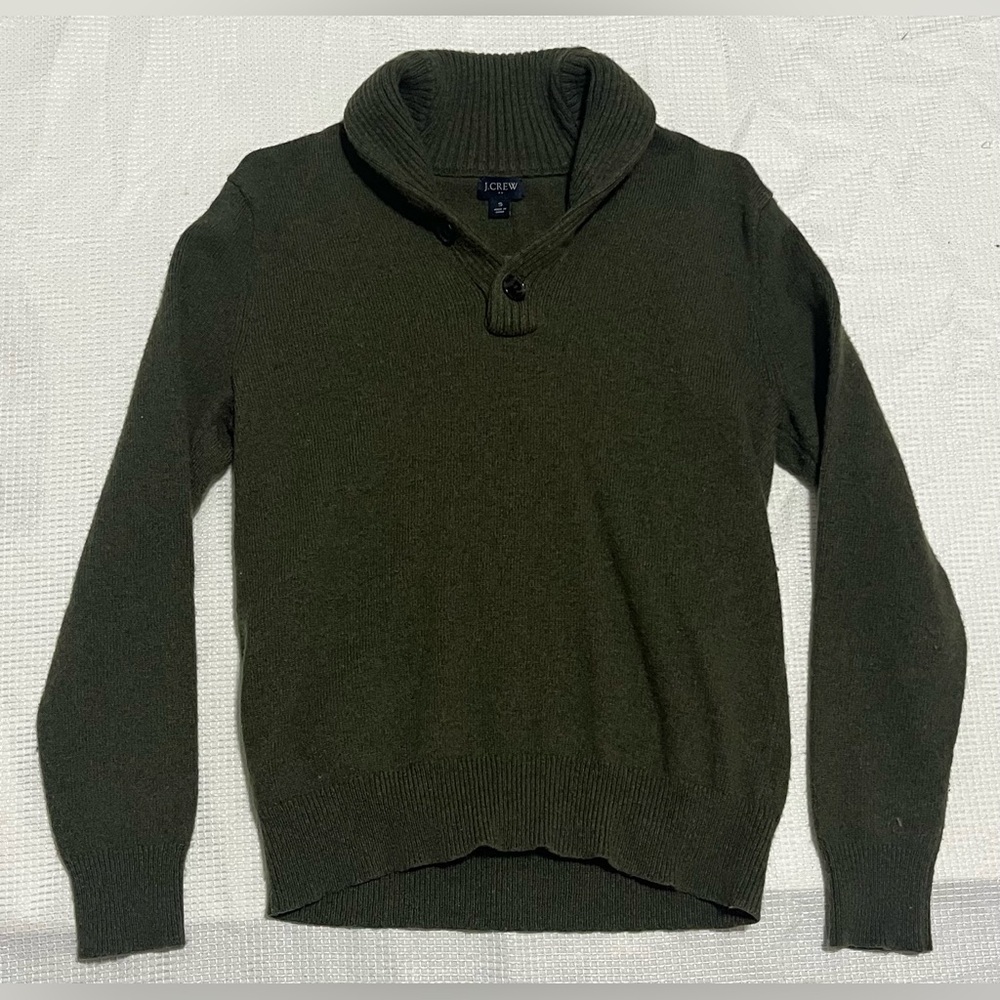 J.Crew Women’s Size Small Wool Blend Green Sweater - Picture 5 of 8